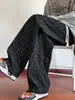 Pantalones Rectos de Pana para Hombre Otoño e Invierno 2024 Nueva Moda de Marca con forro polar Pantalones Deportivos Sueltos de Pierna Ancha Casuales