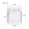 Frasco de Cosméticos de Viagem de PS Transparente Frasco Plástico Portátil para Amostras Frasco Octogonal Armazenamento de Brincos com Lantejoulas para Manicure