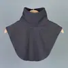 Cuello Alto de Polar de Color Sólido de Alta Elasticidad para Mujer, Cuello Falso, Decoración Base, Cuello de Lana Cálido, Protección de la Columna Cervical en Otoño e Invierno