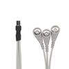 Micro Uno-A-Tres 4.0 Electrodo Cable Dinámico de Derivación Ecg Línea de Fisioterapia de Baja Frecuencia Masajeador Línea Medidor de Meridianos