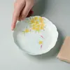 Juego de Té Miyuan Azul Profundo Puro Pintado a Mano de Osmanthus y Carpas para Uso Doméstico, Tetera Gaiwan de Cerámica, Taza de Maestro, Juego de Té Kung Fu