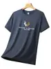 Camiseta de Verano de Manga Corta Transfronteriza para Hombre, Holgada, Transpirable, Absorbente de Sudor, Estilo Nuevo de Marca de Moda, Cuello Redondo Casual, Camiseta Superior Elegante