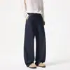 Jeans originales de alta gama para hombre para primavera y otoño, corte recto ancho holgado, adelgazantes, sofisticados, casuales, versátiles, pantalones largos de moda