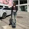 Jeans skinny reto vintage com efeito desgastado para mulheres, novo estilo primavera/outono 2026, cintura alta, modelagem que emagrece, valoriza a altura, calça moderna para mulheres baixinhas