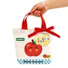 Bolsa de presente infantil para alunos do ensino fundamental, bolsa de presente para lanche, bolsa de presente de lona portátil, bolsa de lembrancinha de aniversário da lua cheia com desenho animado