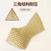 Almofada Triangular de Trigo Sarraceno com Suporte Integrado para o Pescoço para Auxiliar o Sono, Núcleo da Almofada Removível e Lavável, Almofada de Trigo Sarraceno para Saúde e Massagem