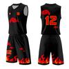 Verão Novo Basquete Terno Terno Masculino Respirável Colete Estampado Terno Esportivo Treinamento Jersey Competição Terno Verão