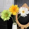 Gerbera flor artificial de un solo tallo Margarita africana margarita estilo fresco flor falsa decoración suave para el hogar flor de seda para fotografía
