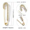 Broche Anti-Exposición Nuevo Ins con Tachuelas de Diamante Transfronterizo para Ropa de Mujer, Pin Ceñidor de Cintura para Pantalones, Hebilla de Pin para Asegurar Accesorios de Ropa