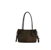 Bolsa pequena quadrada popular de estilo coreano para mulheres deste ano, novidade do Outono de 2026, cor sólida, simples, bolsa de ombro único, para o trabalho, bolsa transversal