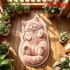 Superventas transfronterizo alfombra suave para mesita de noche de dormitorio visual 3D, tacto suave, amigable con la piel, cachemira sintética, alfombra decorativa fácil de cuidar para sala de estar, mesa de centro