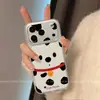 Adequado para capa de celular iPhone 17, novo modelo moderno para Apple 16p, personalizado e estiloso, cobertura total para iPhone 13, com sino e design de cachorrinho de leite