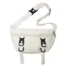 Nova bolsa de peito trancável personalizada para homens e mulheres, bolsa de ombro pequena de lona casual esportiva, mochila de ombro único moderna e estilosa para ciclismo ao ar livre