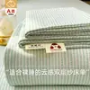 Conjunto de lençol de solteiro de gaze dupla lavável jacquard classe A para uso em todas as estações, para casa e dormitório estudantil, conjunto de três peças