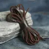 DIY Corda de Couro Artesanal Goros Importado do Japão Takahashi Goro Corda de Couro de Veado 3mm Cordão com Contas de Vidro