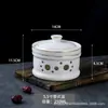 Vajilla de hotel Taza para estofado soporte para estufa de vela dorada Taza para sopa individual Taza para estofado de nido de pájaro Taza estilo tailandés Taza de una ala