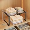 Prateleira de Armazenamento em Camadas para Guarda-Roupa, Organizador de Armazenamento Extensível para Armários, Prateleira de Armazenamento Divisória para Sapateira de Guarda-Roupa