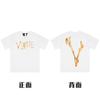 En stock Vlone High Street Big V Mariposa Letra Calavera Esqueleto Limitado Big V Colección Casual Camiseta de Manga Corta para Hombres y Mujeres
