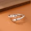 Moda mãos abraçam diamante amor criativo abraço personalidade anel aberto mulheres atacado