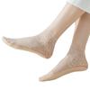 Calcetines de encaje de primavera y verano para mujer, calcetines de encaje a media pantorrilla, calcetines bajos de algodón para primavera y verano, calcetines invisibles finos de verano de moda, calcetines bajos negros