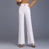 Calça de Perna Larga para Mulheres de Meia-Idade Petite Estilo Novo Outono/Inverno 2026 Calça Social Reta com Plus Veludo Versão Estreita Calça Longa