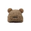 Gorro de Punto de Lana con Orejas de Oso Lindo para Otoño e Invierno, Engrosado Estilo Coreano, a Prueba de Frío, Versátil, Gorro de Felpa Adelgazante para Mujer