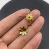 Accesorios de joyería de aleación DIY pétalos huecos soporte de flores cuentas espaciadoras para pulsera cuentas de posicionamiento material de capullo de flor V149
