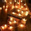 Luces de Cadena LED Luces Decorativas para Fiestas Luces de Ambiente Estilo Camping al Aire Libre Luces de Estrella Luces de Cadena LED Luces Solares de Colores Luces Intermitentes