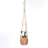 Cuerda de Algodón Tejida a Mano Estilo Bohemio Maceta para Plantas y Flores Cesta Colgante Bolsa de Red Cuerda para Colgar Colgante de Pared Cuerda para Colgar