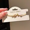 Pulsera Deslizante de Tulipán con Circonita, Sencilla, Exquisita, Moderna, Dulce, Pulsera para el Día a Día, Lujo Ligero, Joyería de Alta Gama para Mujeres