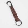 Chaveiro de sobrevivência ao ar livre para montanhismo anel de chaveiro trançado com corda de guarda-chuva pingente de corda de guarda-chuva chaveiro chaveiro de corda de guarda-chuva