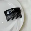 Pasador de Fleco Invertido Transfronterizo Estilo Antiguo Peine Invertido Peine para el Cabello sin Costuras Pasador de Acrílico de 16 Dientes Pasador Accesorios para el Cabello