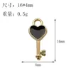 Serie con Forma de Corazón Accesorios de Aleación y Esmalte para Joyería DIY Decoraciones para Llaveros DIY Colgantes Hechos a Mano para Llaveros