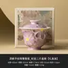 Tazón Doble Púrpura Hecho en Fábrica con Margaritas Pintadas a Mano Taza de Té de Cerámica Pintada a Mano Tazón de Té Individual Juego de Té Kung Fu de Gama Alta