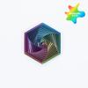 Impressão 3D Fractal Irritável Hexágono Descompressão Artefato Rabanete Torre Fractal Fidget Hexagon Play