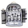 Mochila de Picnic de Venta Caliente Transfronteriza para 2/4 Personas con Manta Cesta de Picnic Set para 2/4 Personas con Familia Pareja