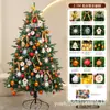 Árbol de Navidad de PE 1.68m /2.1/2.4/ 3m Paquete de Decoración Árbol Escena de Hotel Luces de Colores Lentejuelas