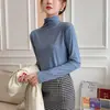 Camisa Básica de Color Sólido Otoño 2026 Estilo Coreano Casual Camiseta Fina de Manga Larga con Forro Polar Top Ajustado para Mujer Suministro Transfronterizo
