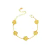 Nuevo Modelo de la Tienda Dorada: Pulsera Deslumbrante de Escamas de Dragón con Cinco Flores y Hielo Triturado con Pequeño Diseño de Flor de Durazno, Oro de Imitación, Pulsera de Lujo Ligero