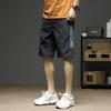 2024 nuevos pantalones cortos de colores combinados para jóvenes y adultos hombres moda de verano marca pantalones casuales holgados overol pantalones cortos de cinco puntos para playa hombres