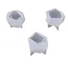 Molde de Resina de Cristal DIY Papoula Pequeno Molde Multifacetado Decoração de Mesa Acessórios de Cone Multifacetado Molde de Silicone