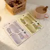Set de Peines con Estampado de Dibujos Animados de Tres Piezas, Peine Lindo para Niños con Dientes Finos y Cola Puntiaguda, Set de Peines de Peluquería Mini Portátil