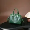 Bolso de Mano de Cuero Curtido Vegetal, Bolso Grande de Piel de Vaca de Primera Capa, Bolso Cruzado Retro de Cuero de Pasta de Árbol, Moderno, Casual y Versátil Piel Suave 775