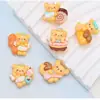 Chaveiro Pingente Patch de Resina Urso Manteiga Corrente para Pendurar Acessórios para Capa de Celular Material Acessórios Ursinho Gummy