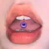 Unhas de Língua Revestidas com Coração de Quatro Cores, Ornamentos de Língua com Gotejamento de Óleo em Aço Inoxidável, Joias de Piercing Europeias e Americanas, Anéis de Língua, Vendas Quentes no Atacado Transfronteiriço