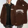 Moderna Nueva Sudadera con Capucha y Cremallera Estampada Arirang World Tour Sudadera Suelta Casual para Fans