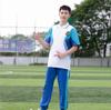 Ropa Deportiva de Primavera y Otoño, Uniformes para Estudiantes de Secundaria y Preparatoria, Uniformes de Clase, Ropa Deportiva de Manga Corta Bloque de Color Estilo Universitario