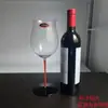 Pajarita negra copa de vino copa panzona color de varilla roja Varilla cristal de lujo europeo copa de vino cáliz Borgoña