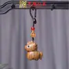Sándalo Tallado Zodiaco Caballo Cadena para Teléfono Colgante Yiming Xianyuan Llave Madera Maciza Tallada Caballo Llavero Colgante para Coche
