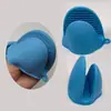 Pinza de mano de silicona de 42 g en color nórdico, guante de silicona resistente al calor para microondas, pinza para plato antiescaldado y antideslizante